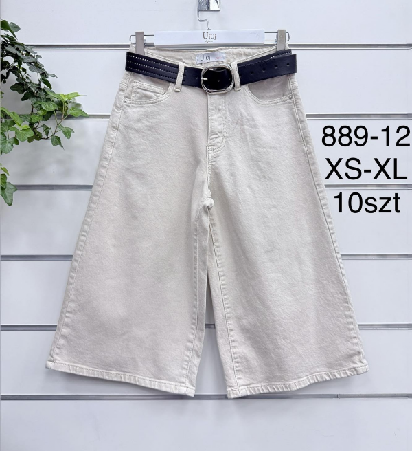 Rybaczki damskie jeans Roz XS-XL, 1 Kolor .Paczka 10 szt